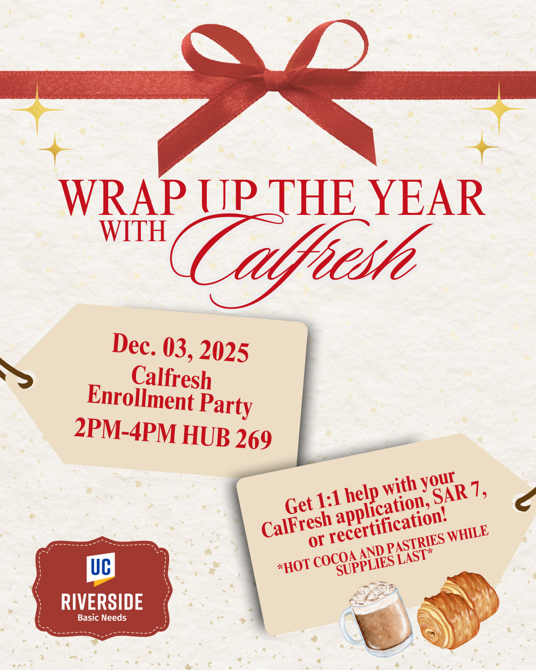 (calfresh) December enrollment party