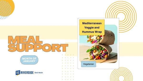 Mediterranean Veggie & Hummus Wrap