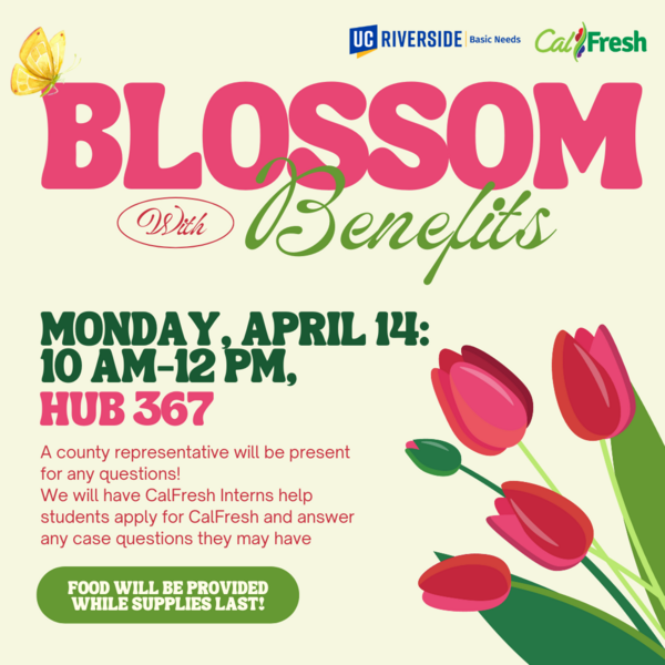 (calfresh) blossom with Benefits Flyer