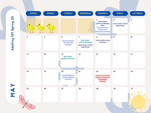 Adulting 101 Spring 25 May 