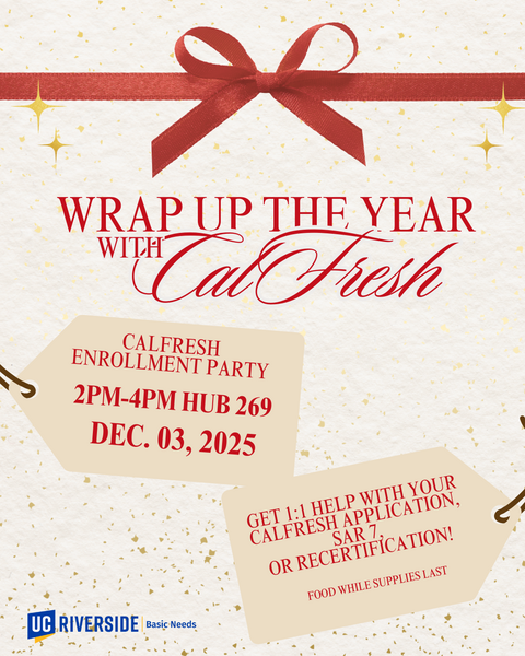 (CalFresh) wrap up the year with CalFresh flyer
