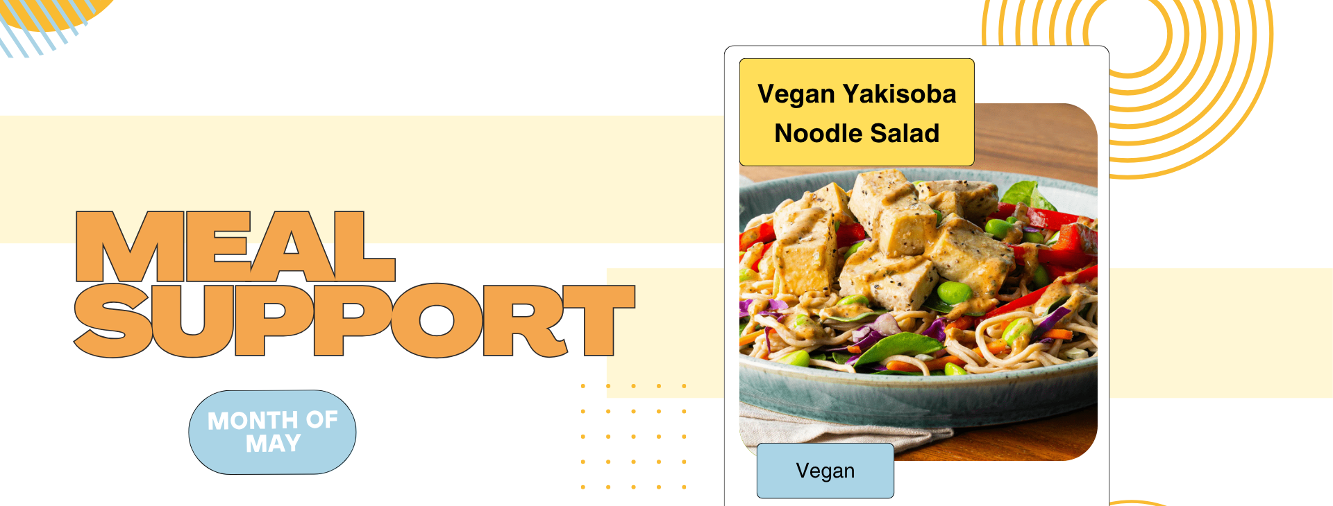 May Meal Support Menu- Vegan Yakisoba Noodle Salad